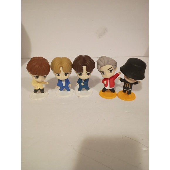 McDonald's Other - 2025 McDonald's TINY TAN x BTS Happy Meal Toys ENCORE Edition Complete Set of 5